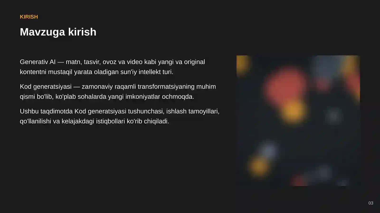 Generativ SUN'IY INTELLEKT 3