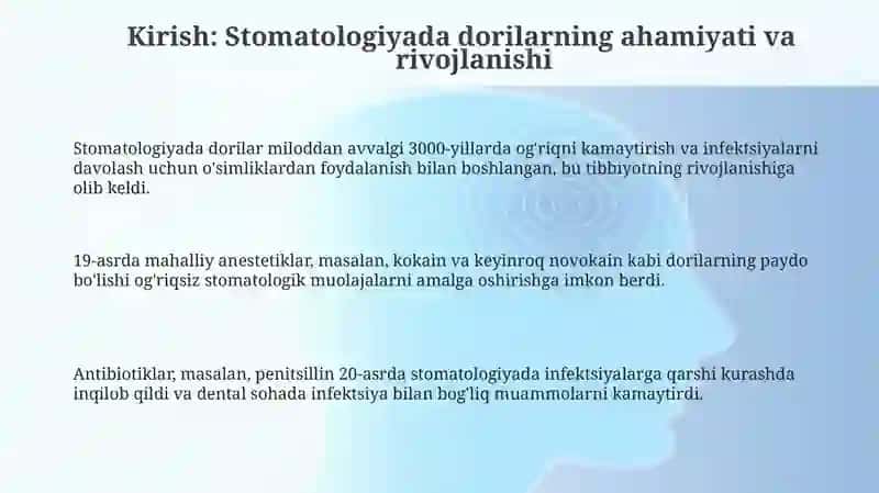 Stomatologiyada ishlatiladigan dori vositalari 3