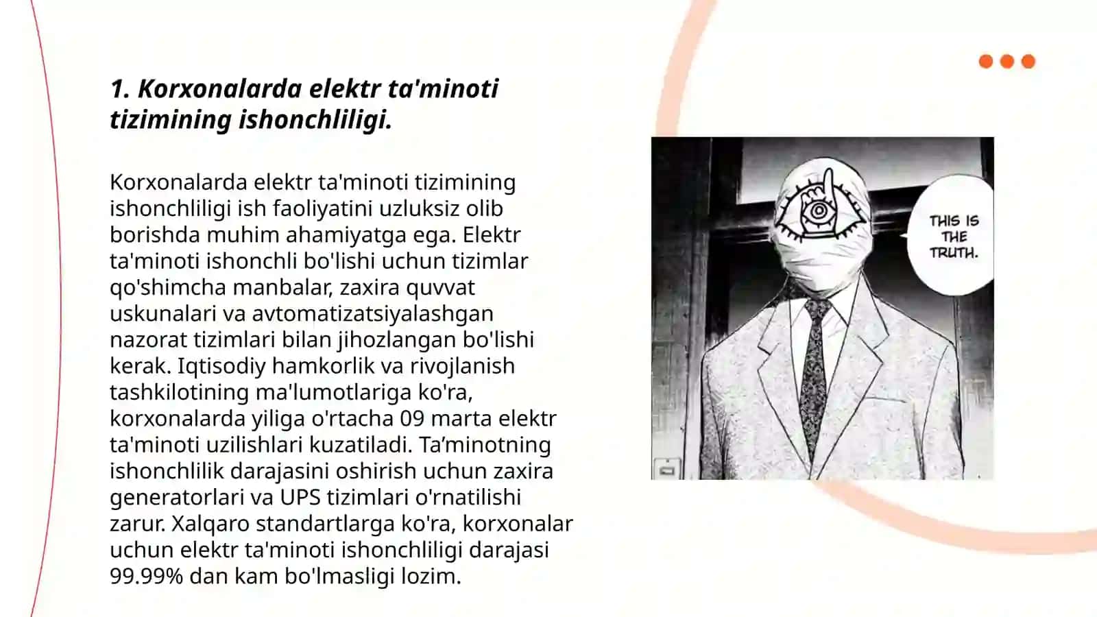Korxonalarda elektr ta'minoti tizimining ishonchliligi 3