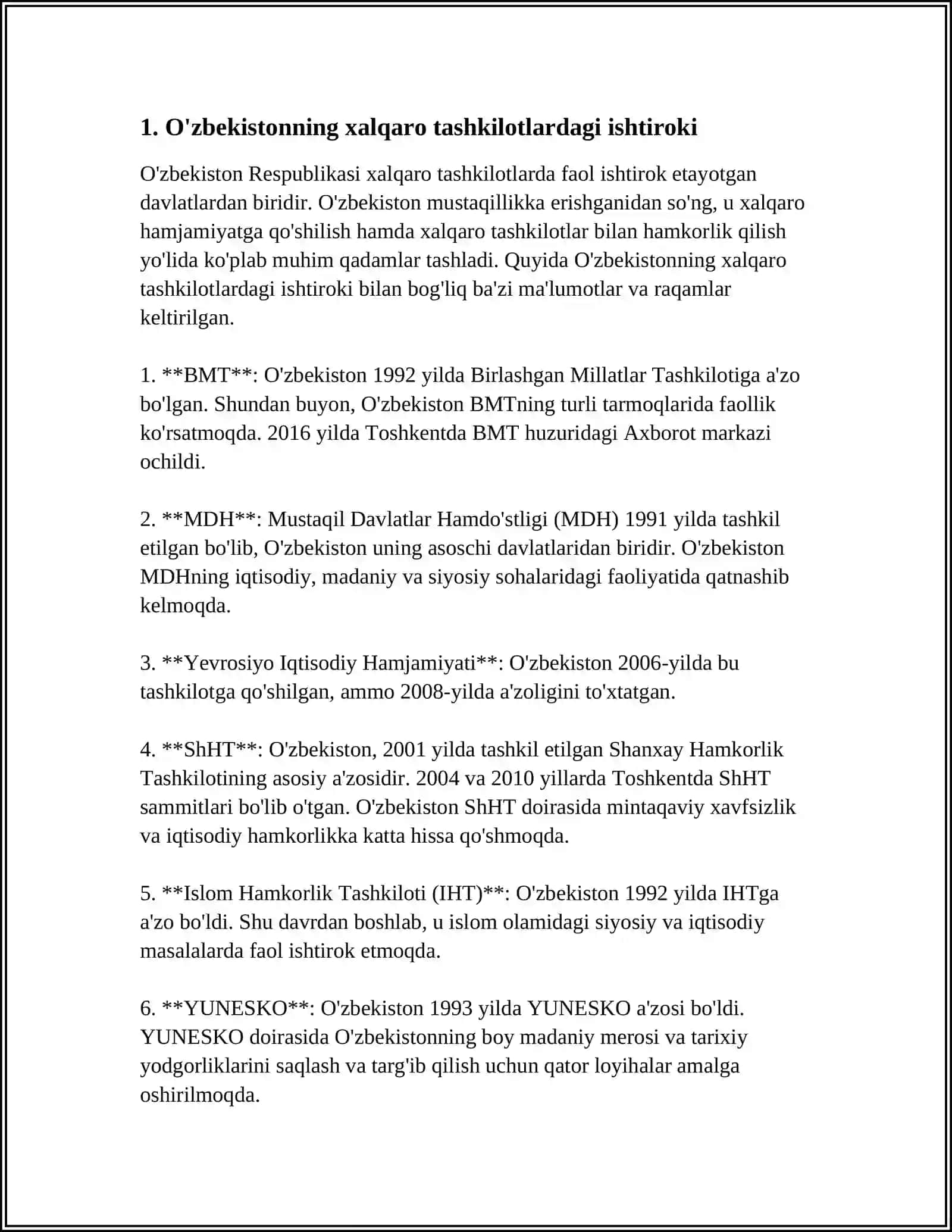 O'ZBEKISTON VA JAHON HAMJIYATLIGI 3
