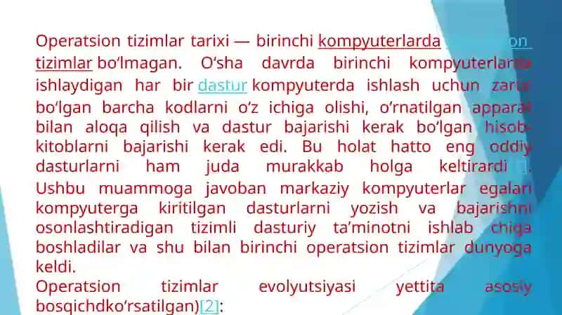 Operatsion Tizimlar 3