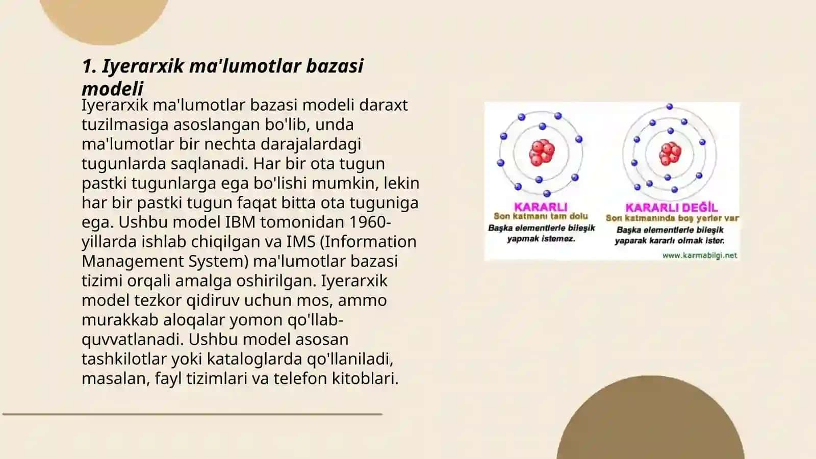 Iyerarxik ma'lumotlar bazasi modeli 3