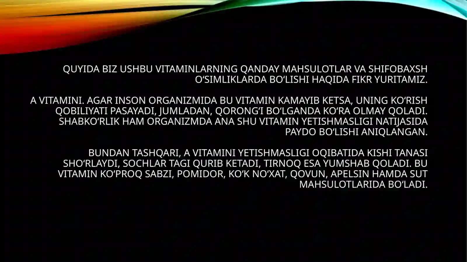 vitaminlar va ularning organizm uchun ahamiyati 3