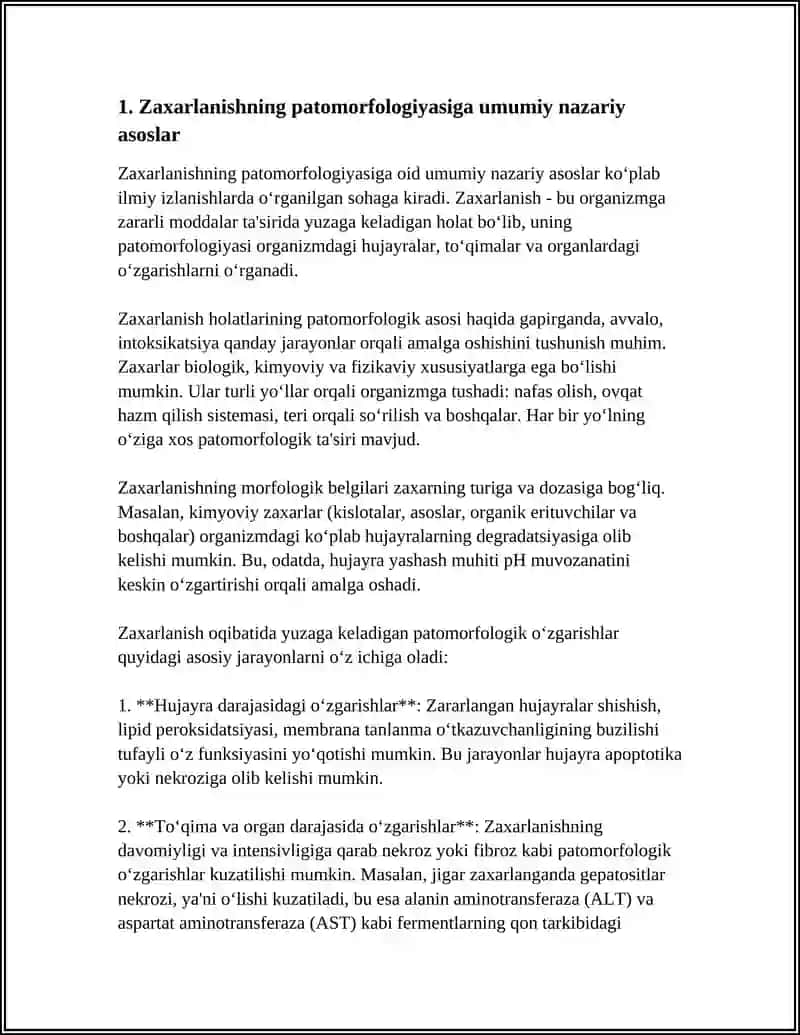 ZAXARLANISHNING PATOMARFALOGIYASI 3