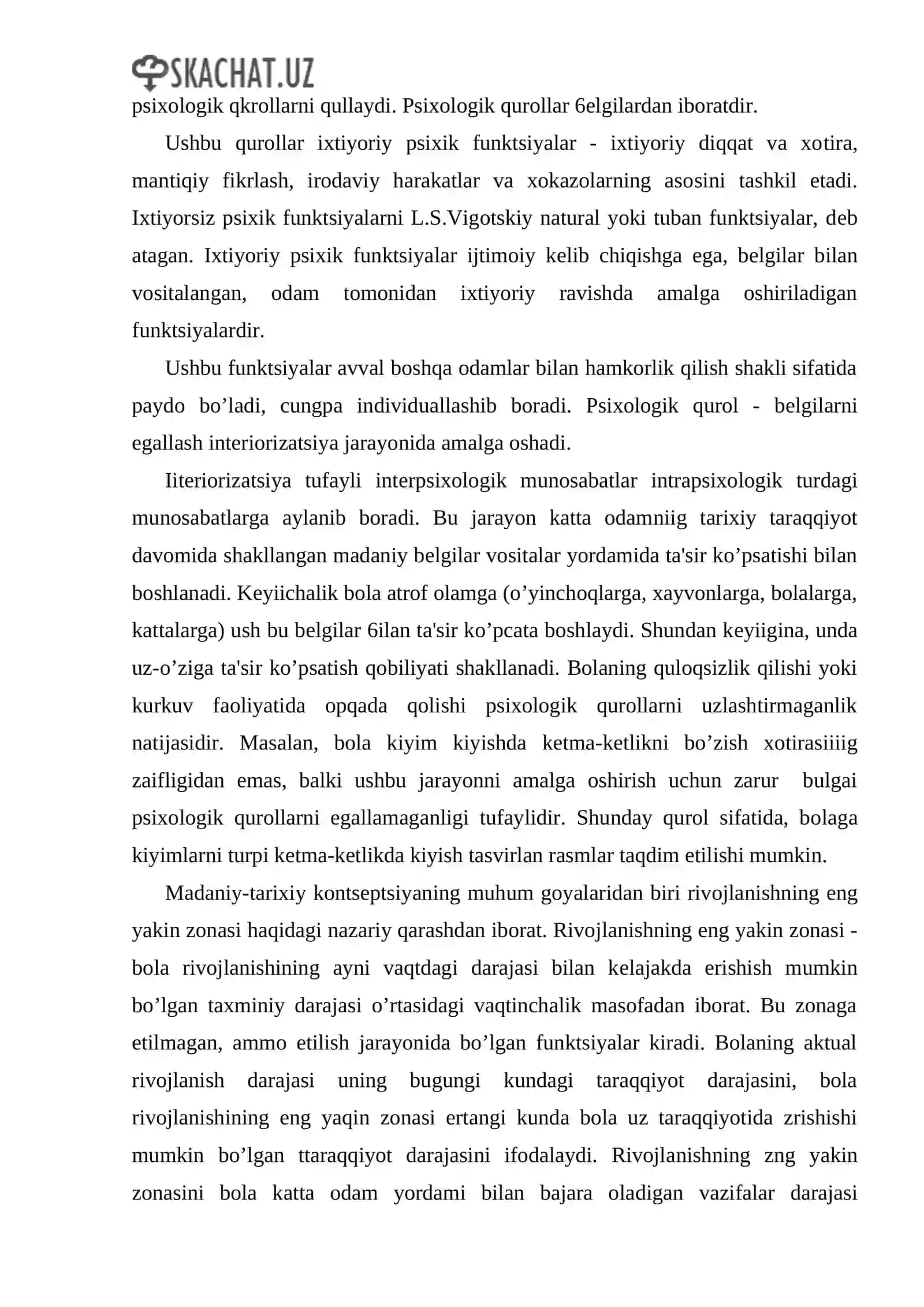 Bolalar psixologiyasi muammolarini o`rganilishi 3