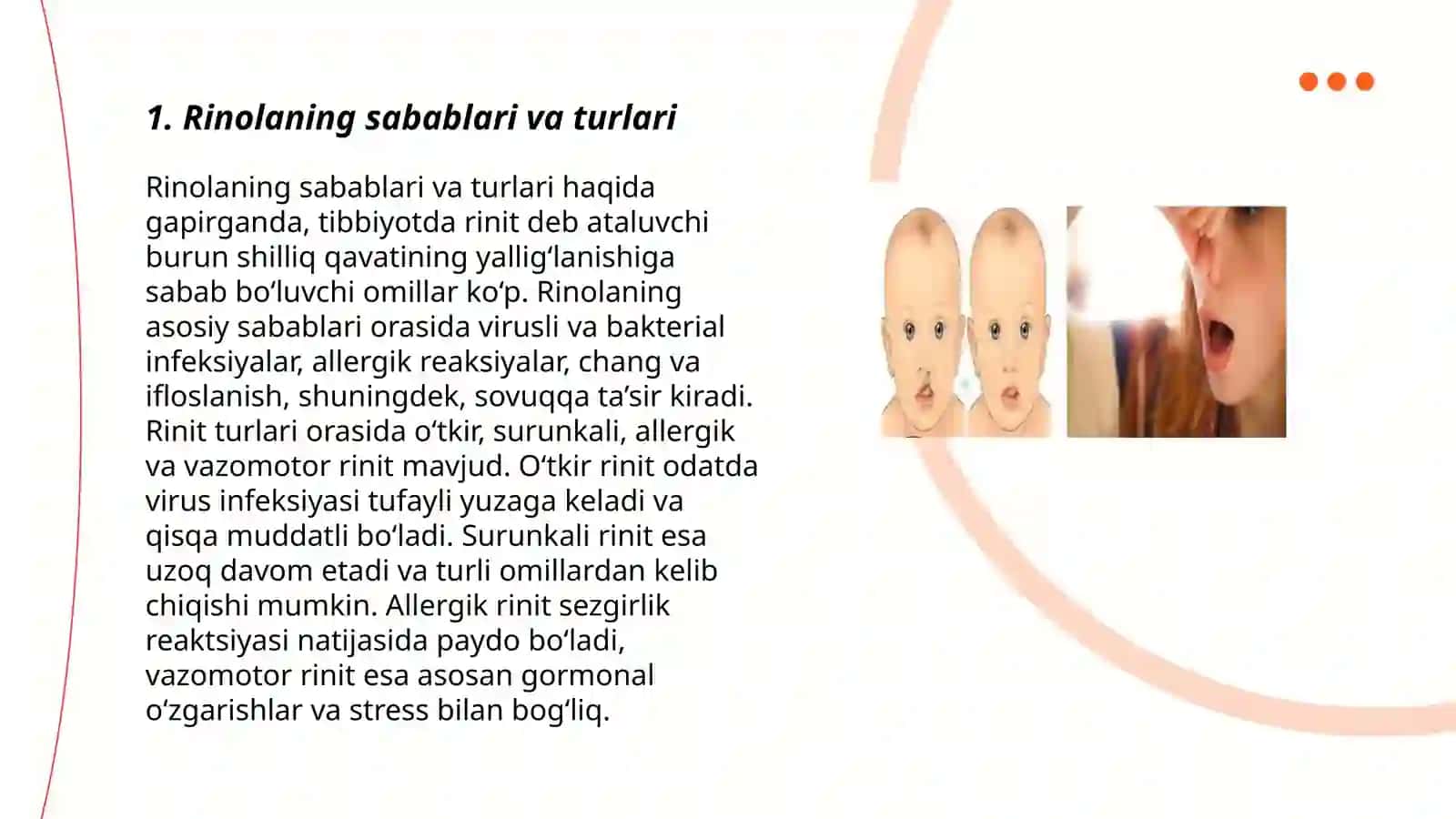 Rinolaning sabablari va turlari 3