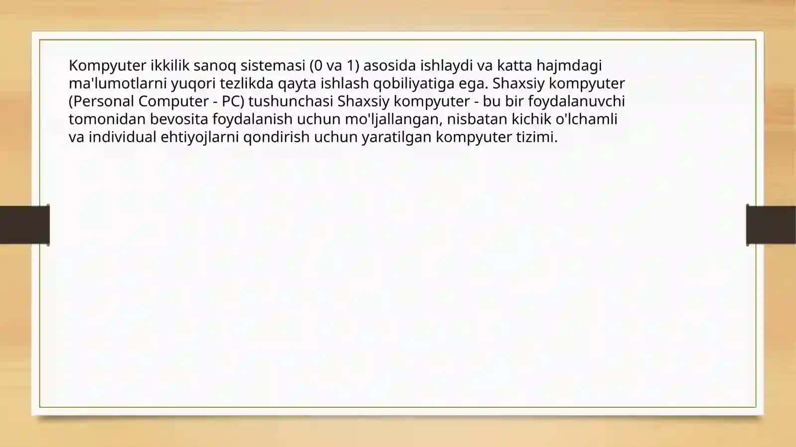 Kompyuterning umumiy ta'rifi 3