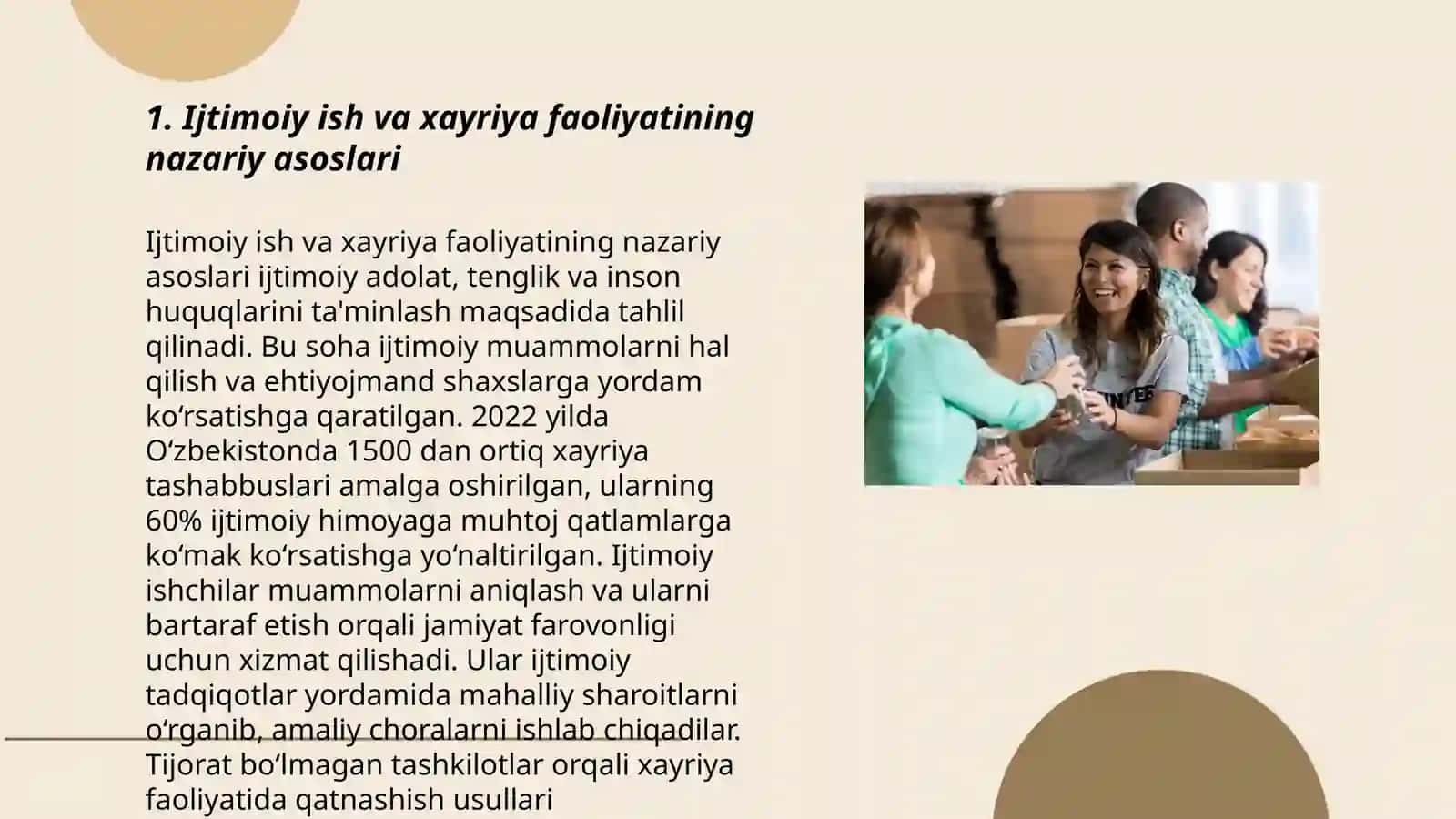 Ijtimoiy ishda xayriya va volontiyorlik faoliyatining nazariy asoslari 3