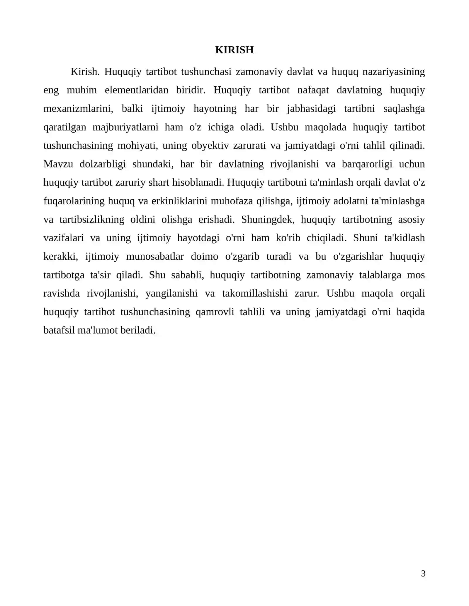 Huquqiy tartibot tushunchasi va uning obyektiv zarurati 3