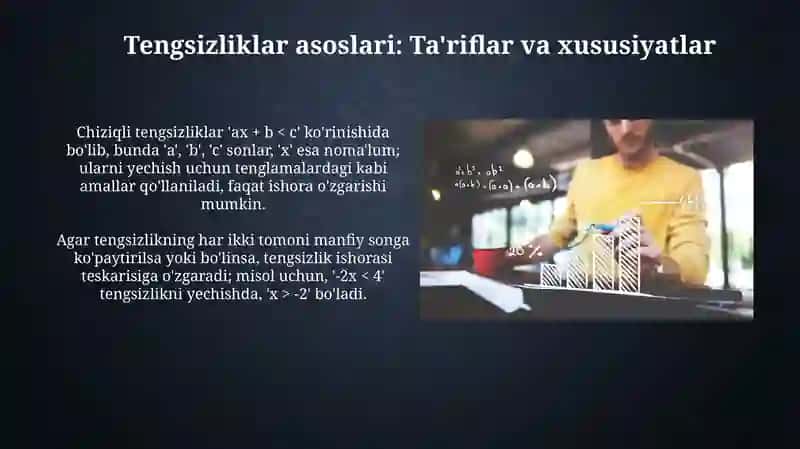 Tenglama va tengsizliklarni yechishvositalariniqo'llash 3