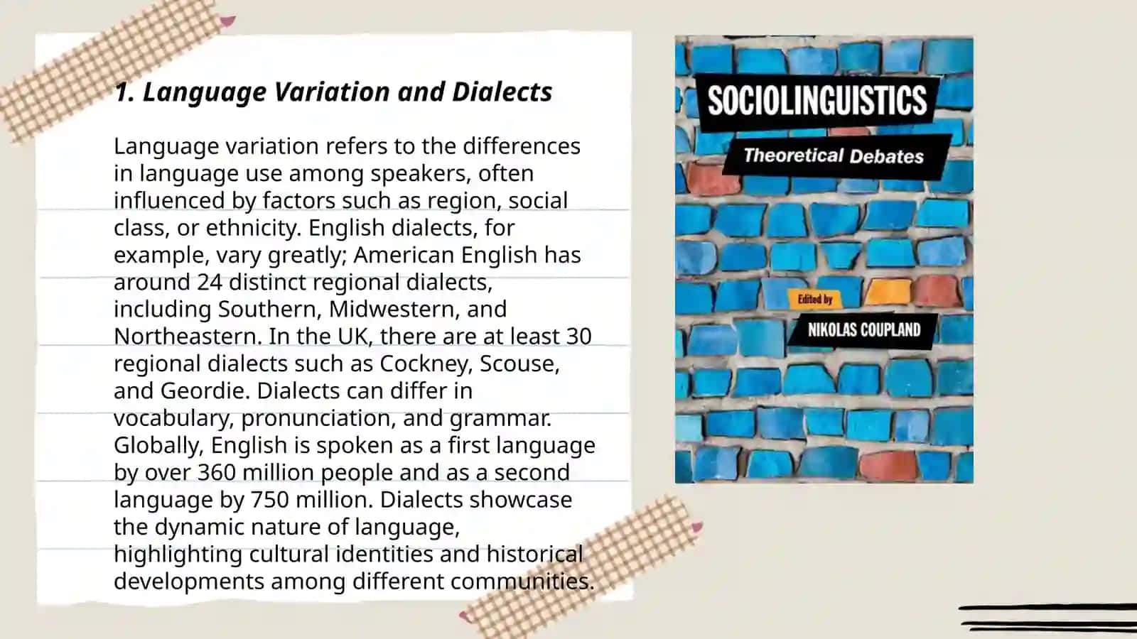 Sociolinguistics 3