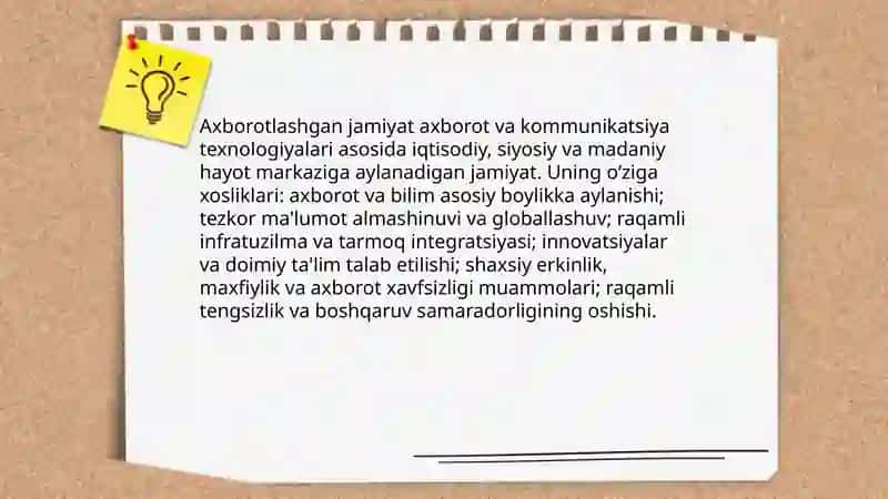 Axborotlashgan jamiyat va uning isloxatlari 3