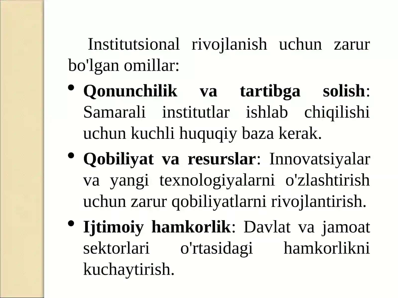 Institutlarning rivojlanishi. Byudjet va marketing kommunikatsiyasi samaradorligi 3
