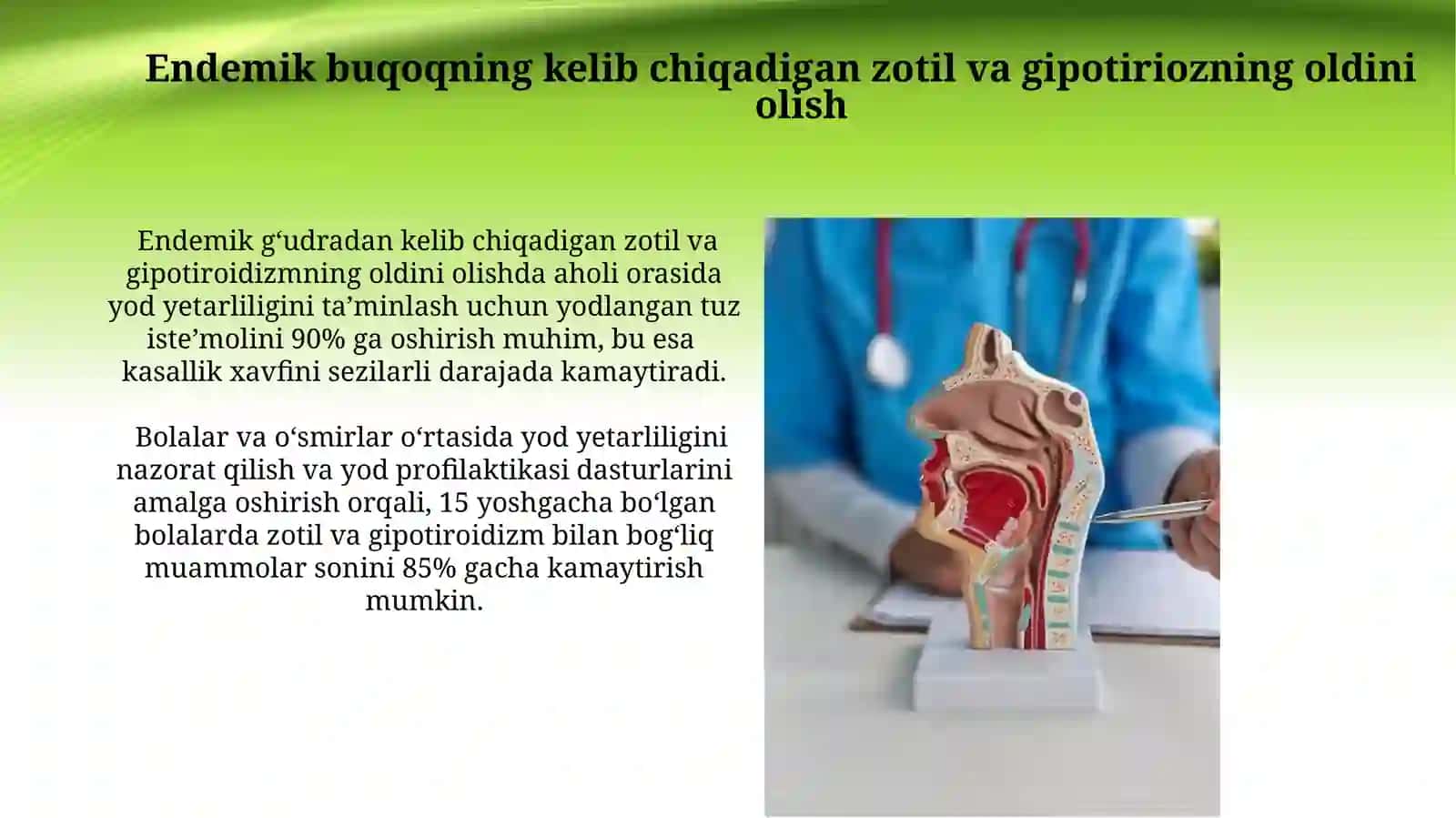 Endemik buqoq va gipotirioz patogenezi v davolash usullari 3