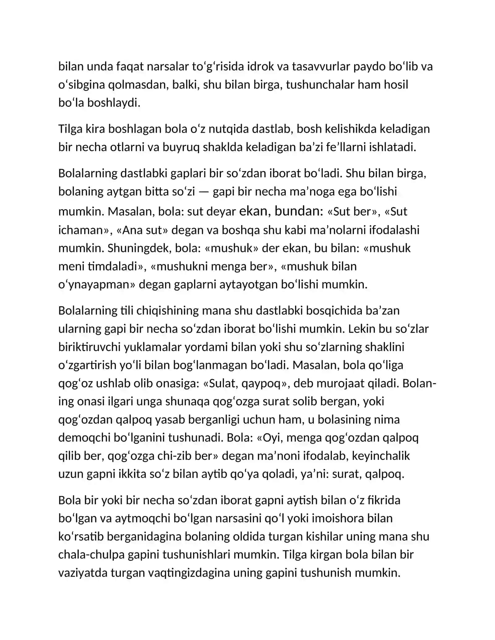 Maktabgacha tarbiya yoshida nutqning rivojlanishi. Maktabgacha tarbiya yoshida rolli o'yinlar 3