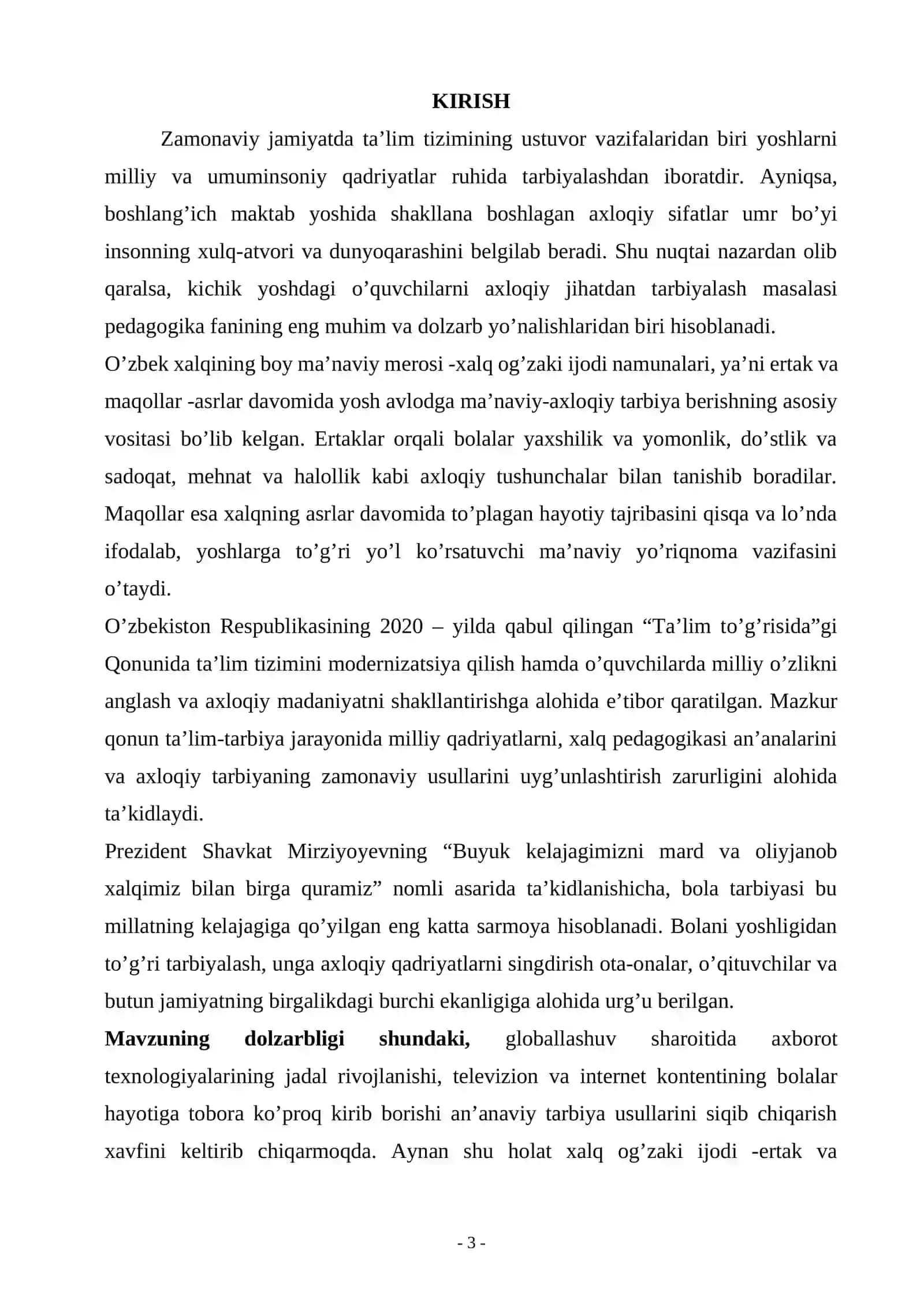 Boshlang’ich sinf o’quvchilarini axloqiy tarbiyalashda ertak va maqollarning ahamiyati 3