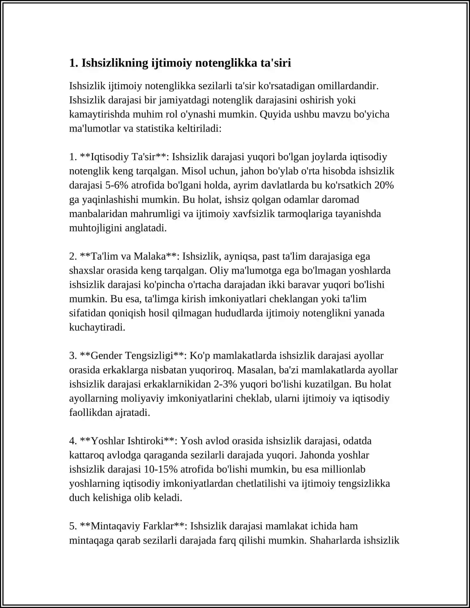 ISHTIMOIY NOTENGLIK MUAMMOLARI VA YECHIMI 3