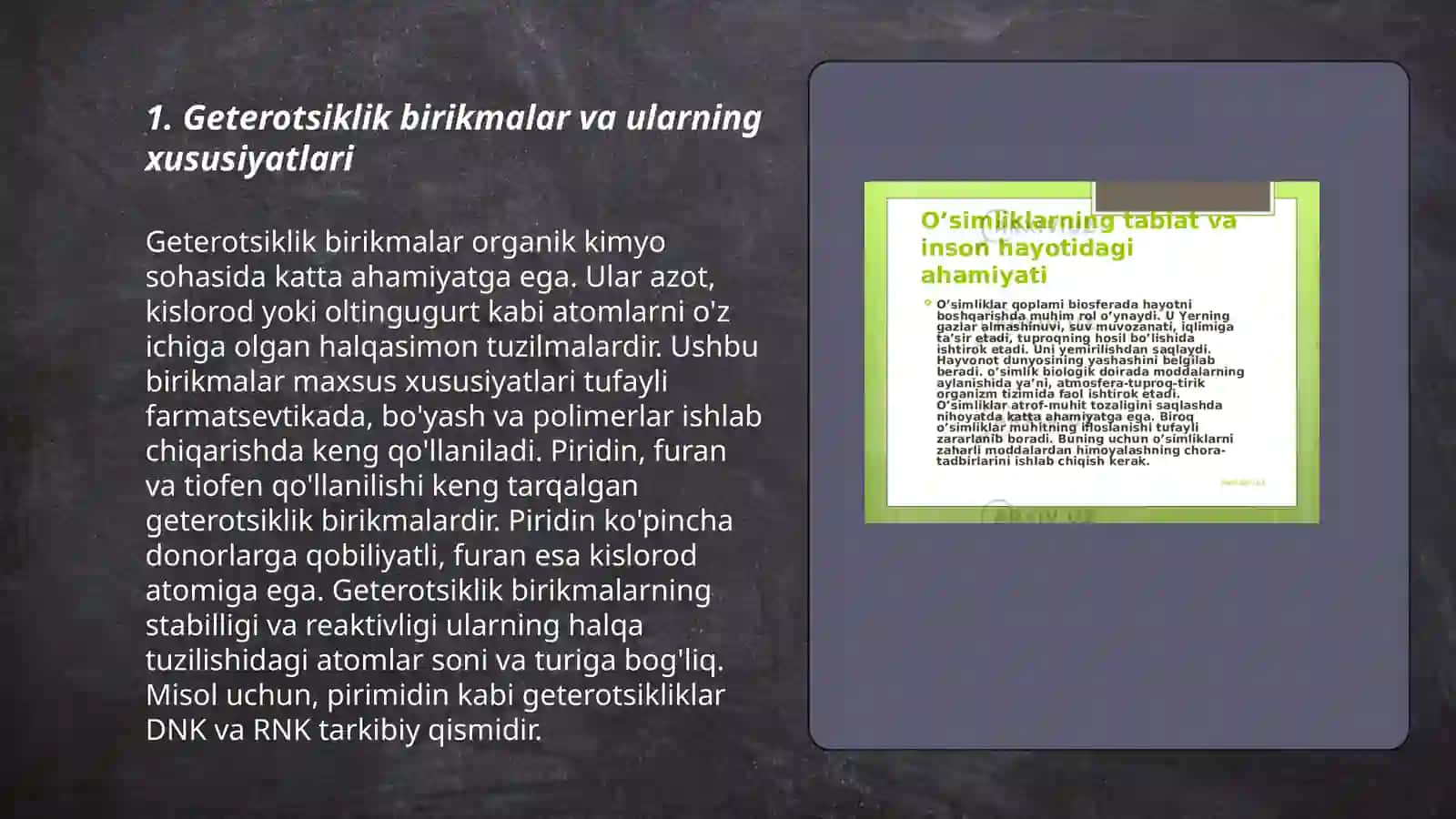 Geteroxalqali birikmalar, metabolitlar va (dorivor vositalar sifatida) 3