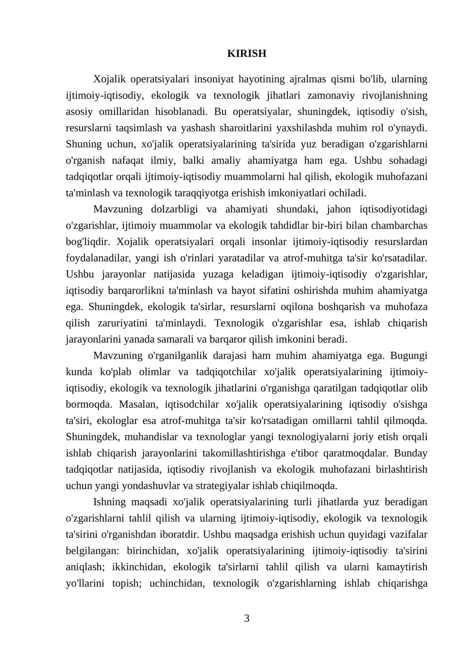 Xojalik operatsiyalari tasirida yuz beradigan o'zgarishlar 3