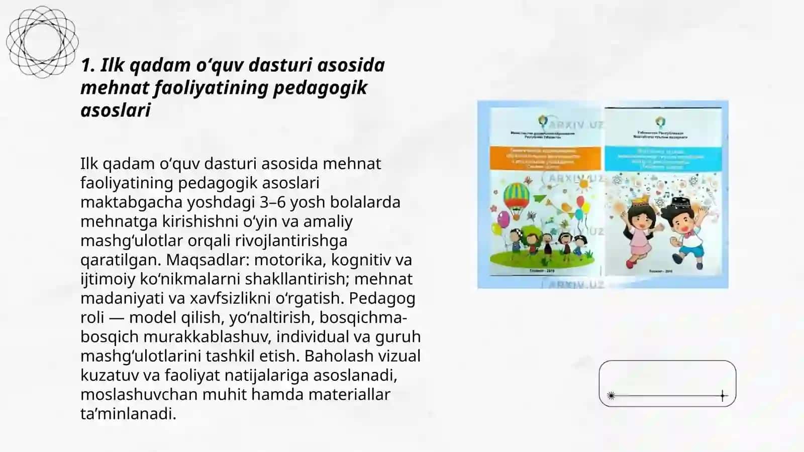 Ilk qadam oʻquv dasturi asosida mehnat faoliyatining pedagogik asoslari 3
