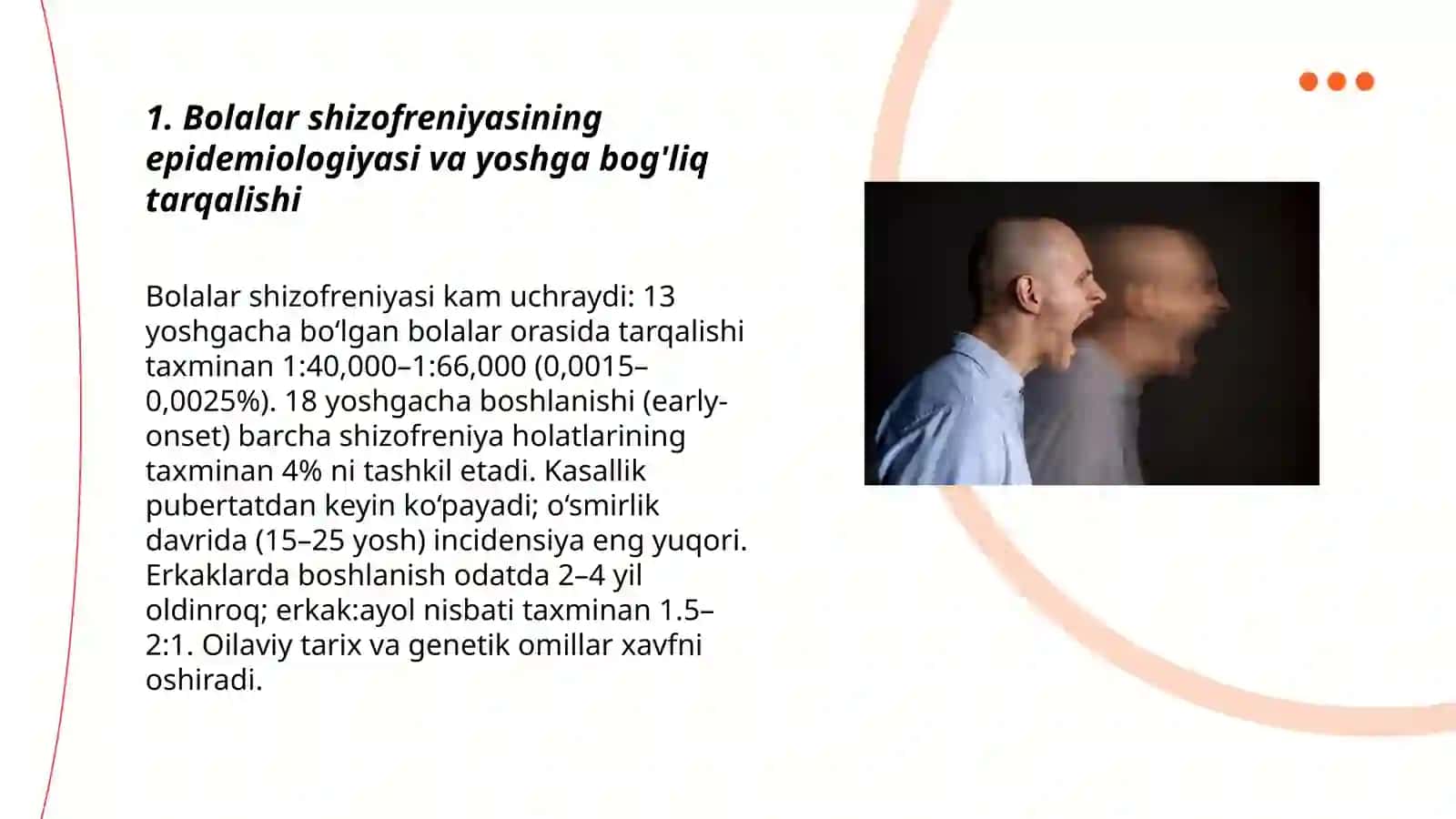 Shizofreniya. Bolalardagi o'ziga xos xususiyati 3