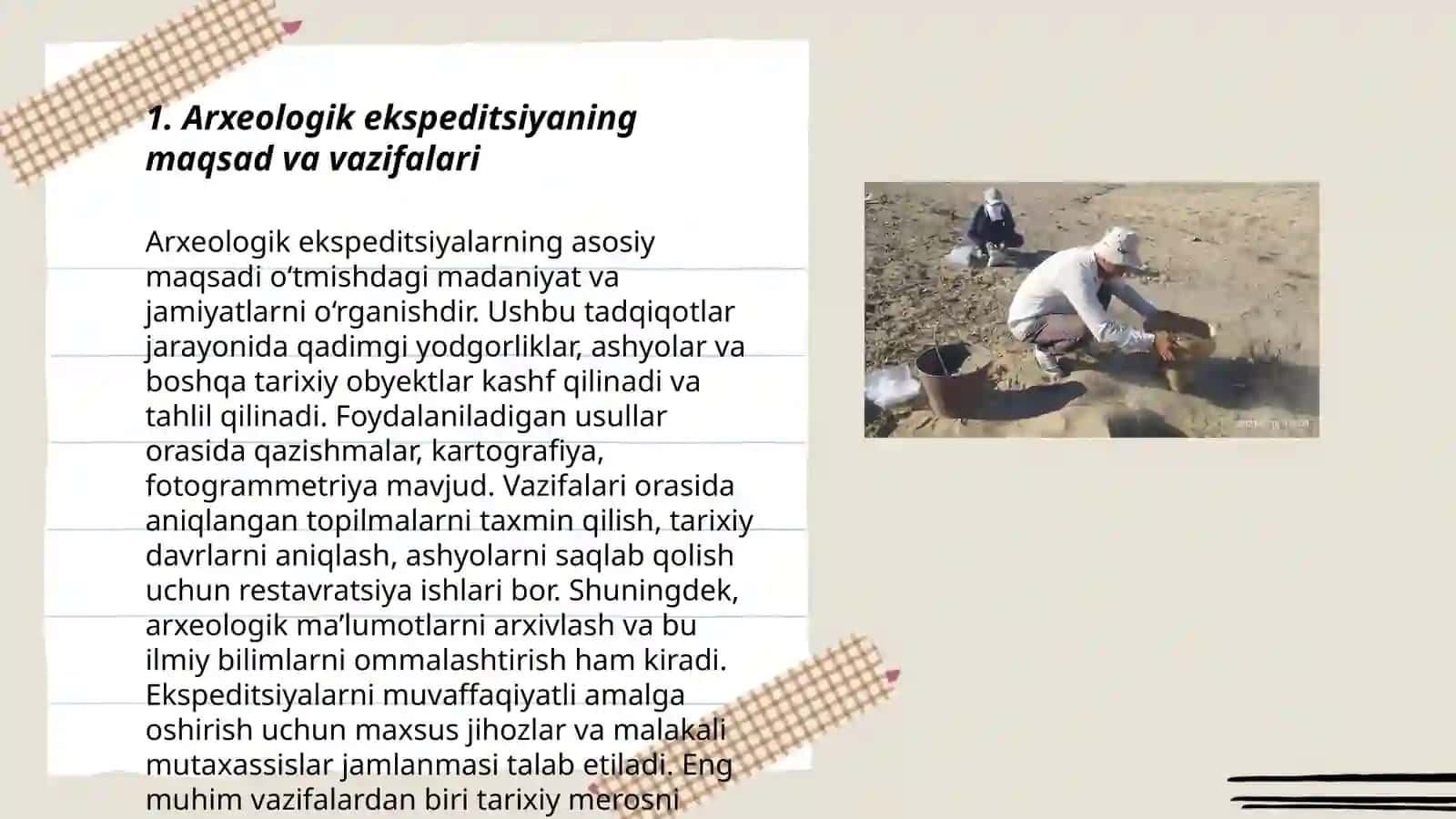 Arxeologik ekspeditsiyasiyalar va ularning faoliyati 3