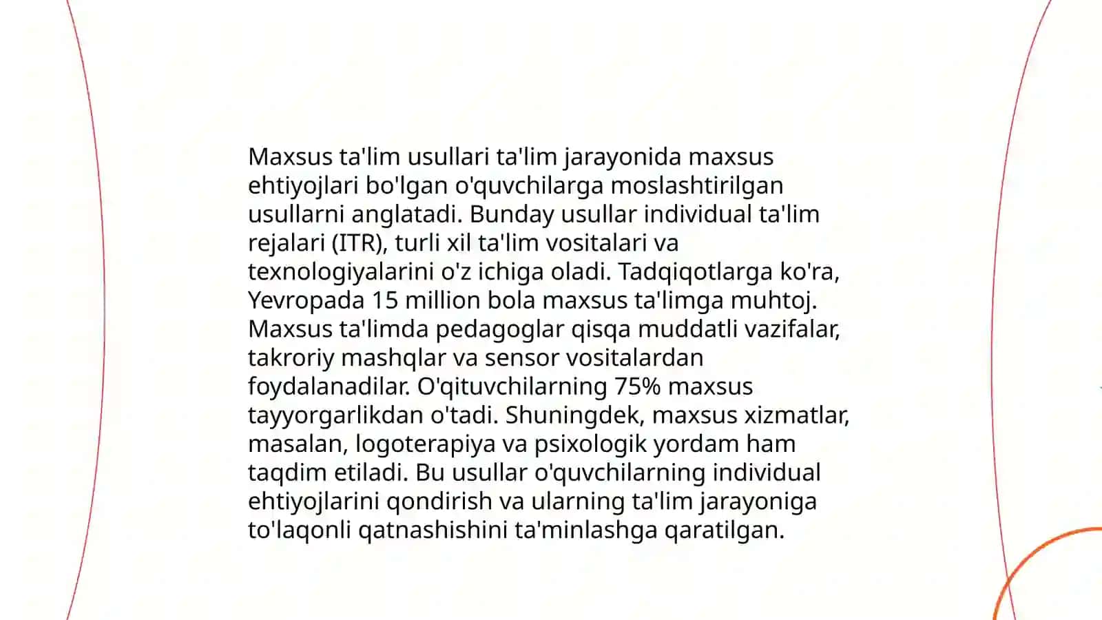 Maxsus ta'lim usullari 3