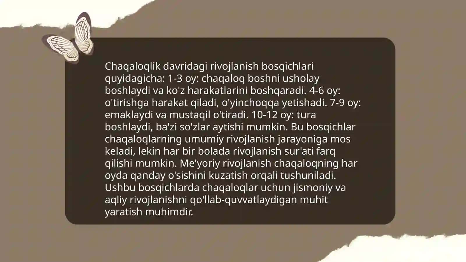 Chaqaloqlik davri fiziologiyasi 3