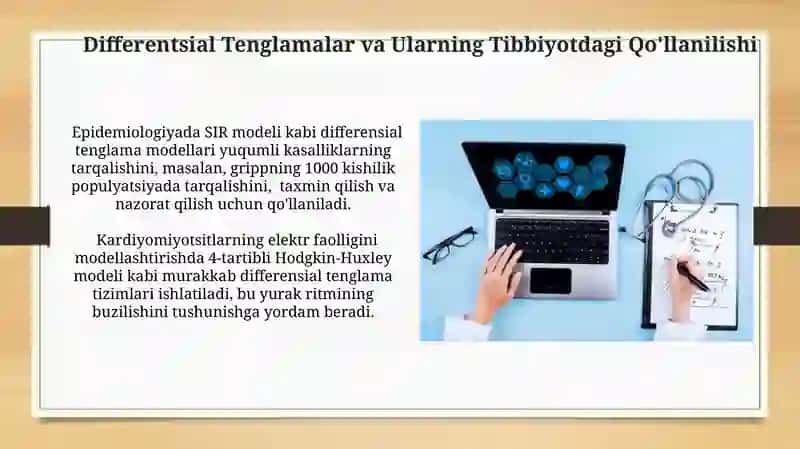Tibbiyotda matematik modellashtirish 3