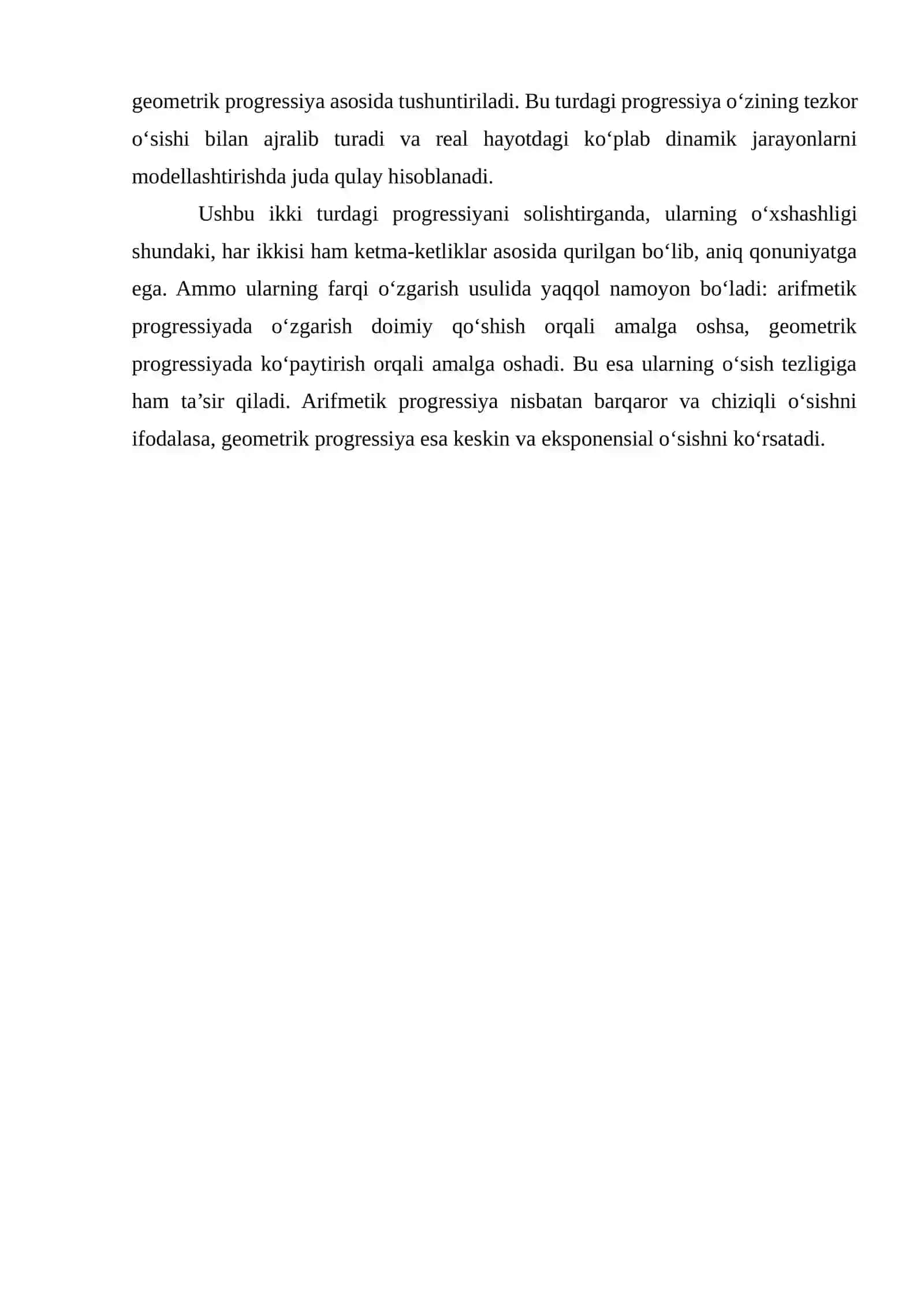 ARIFMETIK VA GEOMETRIK PROGRESSIYA 3