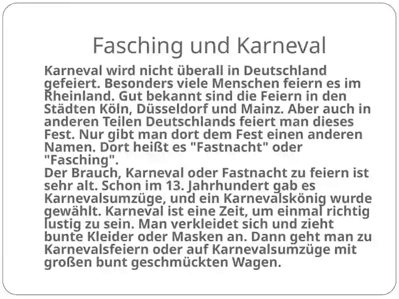 Traditionen in den deutschsprachigen Staaten 3