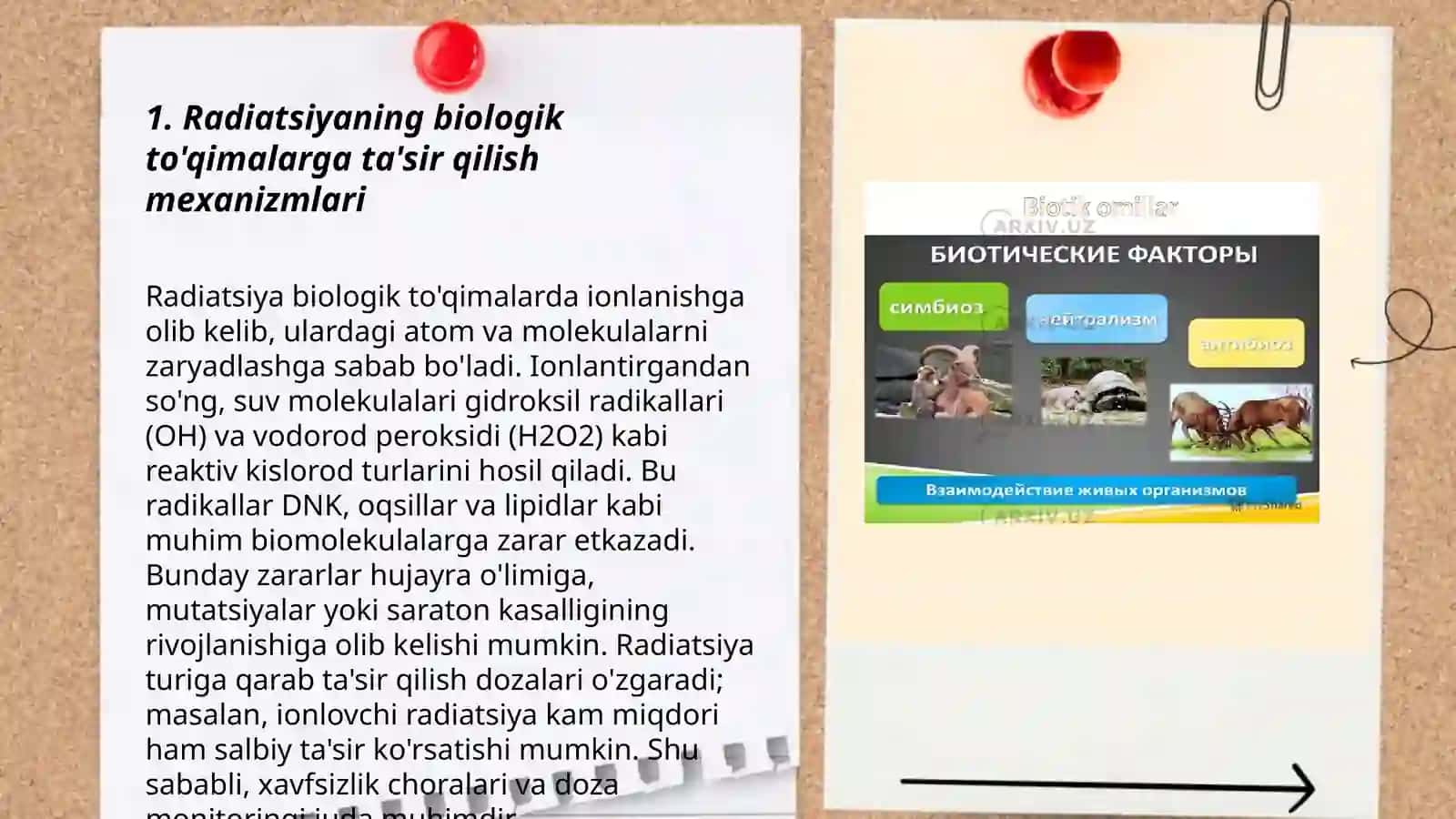 Ekalogik patalogiya. Radiatsion va ultrabinafsha nurlarning organizmga ta’siri 3