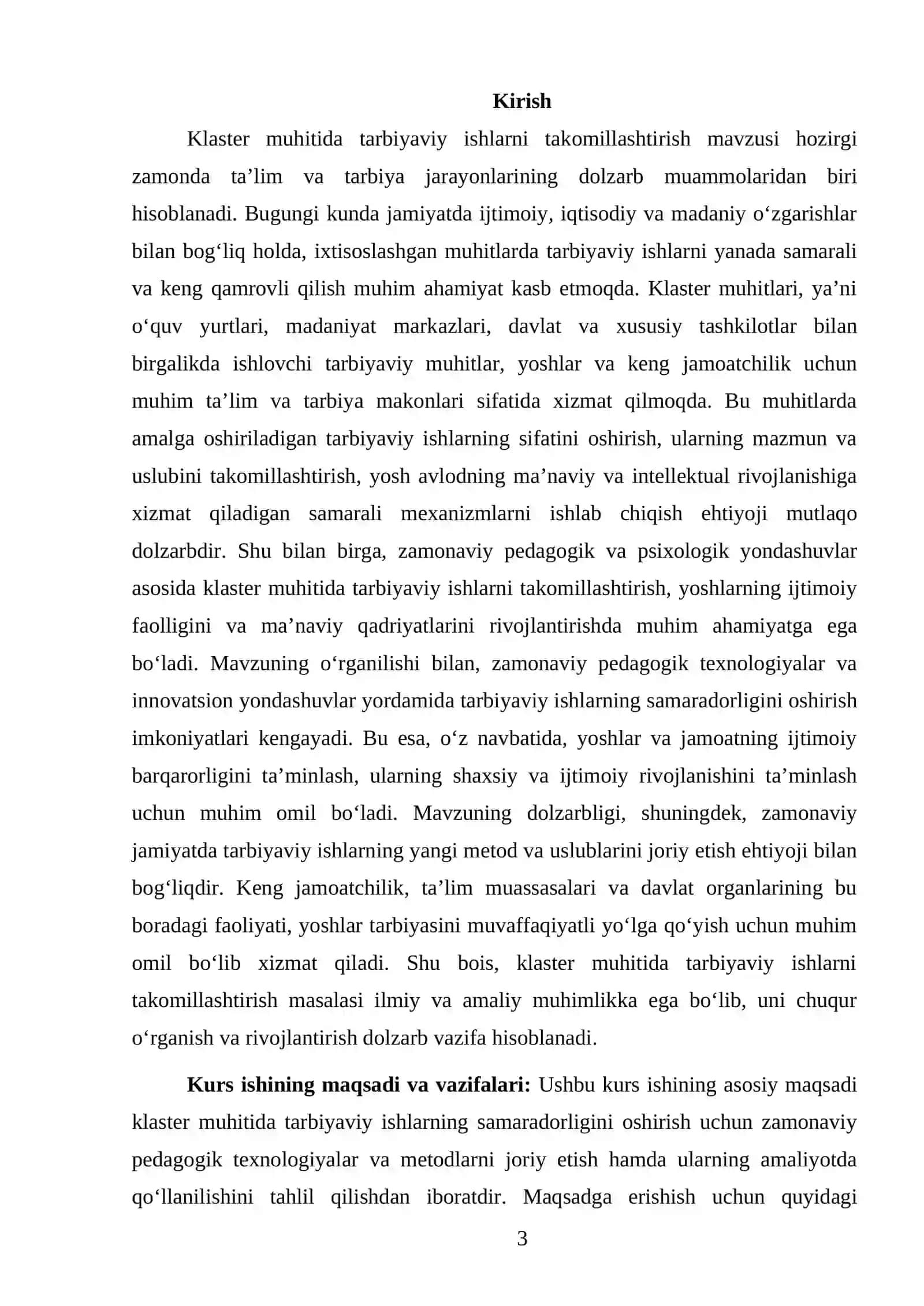 Klaster muhitida tarbiyaviy ishlarni takomillashtirish 3