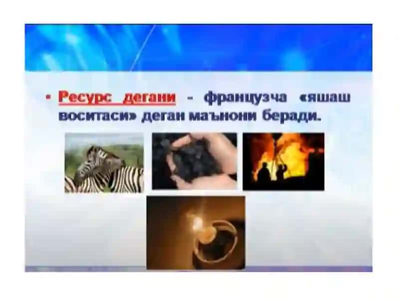 Tabiiy resurslarning yer yuzi da tarqalishi va foydalanish masalalari 3