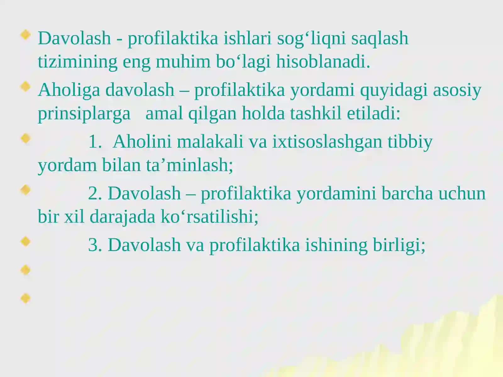 17-Shaxar aholiga davolash-profilaktika yordamini tashkil etish.Stomatologik poliklinika ishini tashkil etish 3