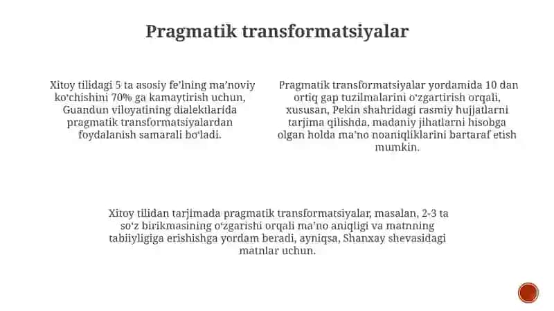Pragmatik transformatsiyalar 3