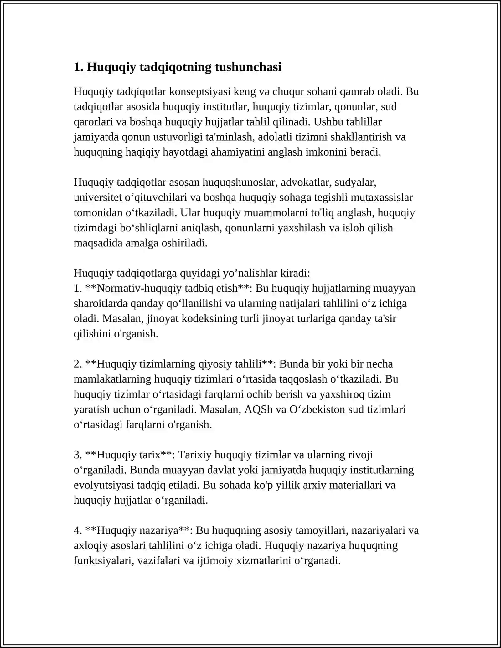 Huquqiy Tadqiqotlar 3