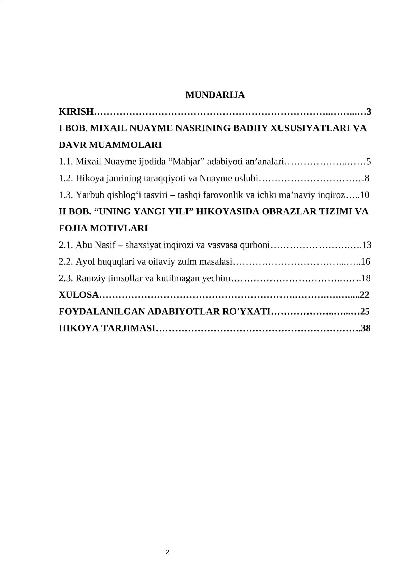 MIXAIL NUAYMENING “UNING YANGI YILI” HIKOYASIDA IJTIMOIY-PSIXOLOGIK KONFLIKTLAR TALQINI 3