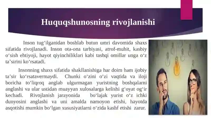 Yuristlar jamoasi hamda jamiyatda ijobiy shaxsiy imijni shakllantirish  yo‘l-yuriqlari 3