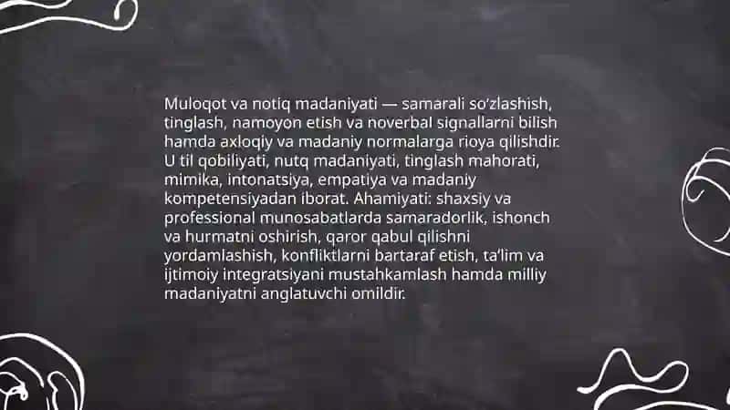 Muloqot va notiq madaniyatining shakllanishi 3