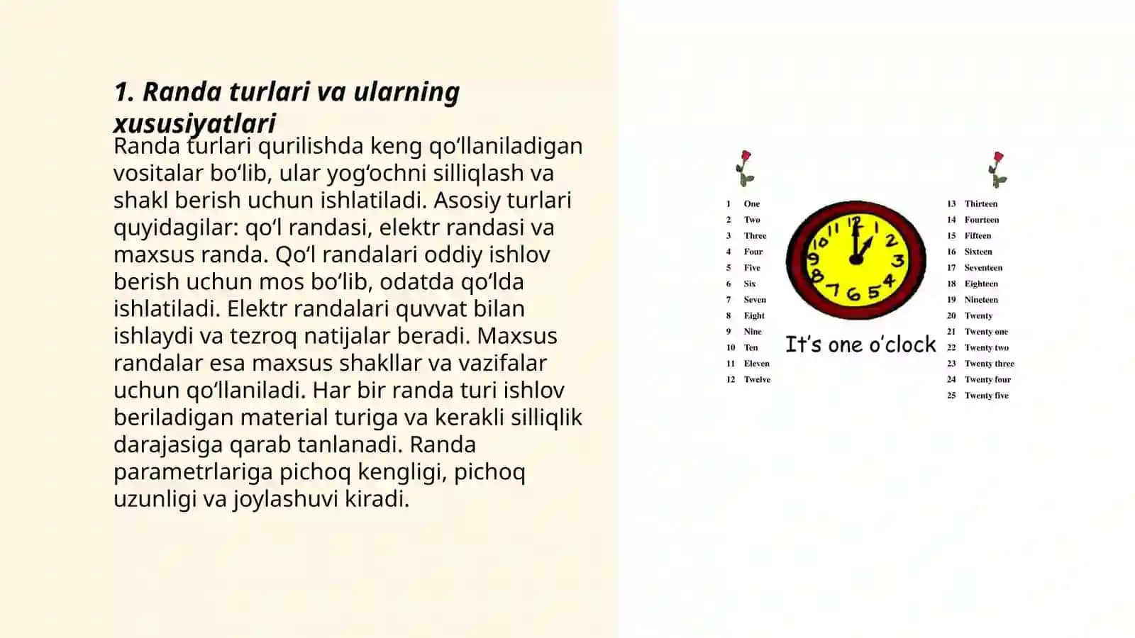 Randa turlari, ularni ishga tayyorlash qoidalari 3