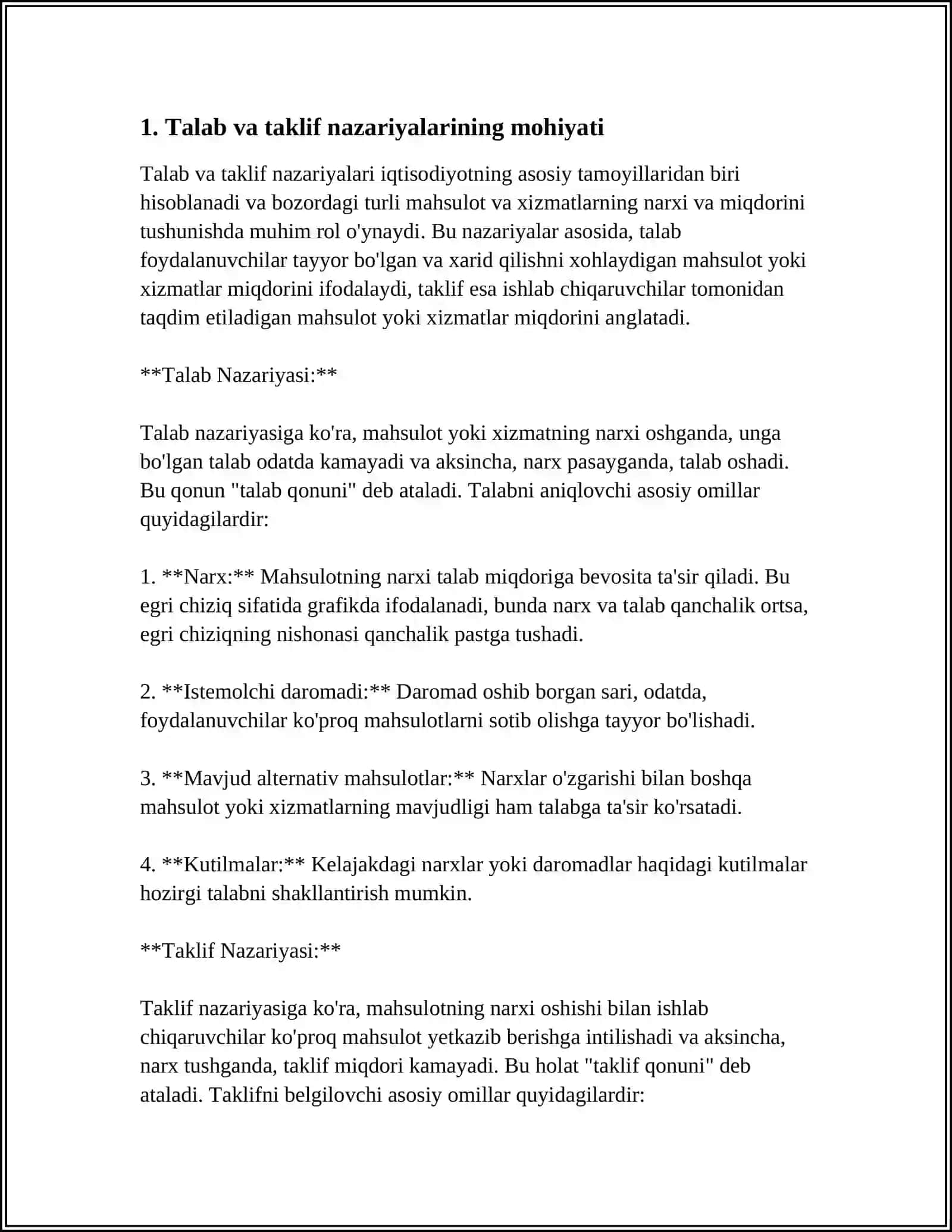 CAMBRIDGE MAKTABI A. MARSHALLNING TALAB VA TAKLIF NAZARIYALARI 3