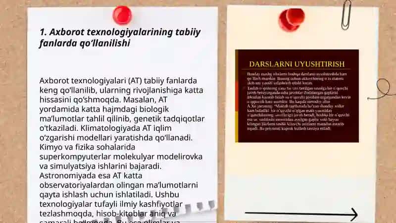Axborot texnologiyalarining tabiiy fanlarda qo‘llanilishi 3