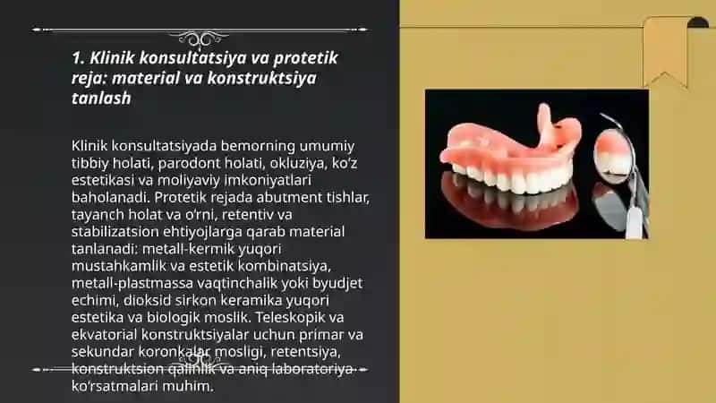Metall-chinni, metallplastmassa va dioksid sirkon-keramika qoplamalari 3