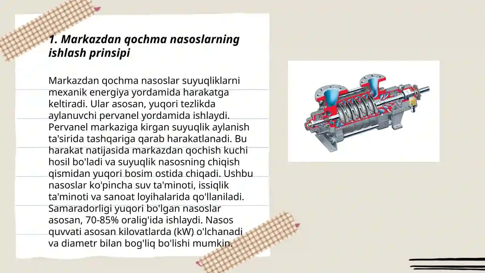 Markazdan qochma nasoslar 3