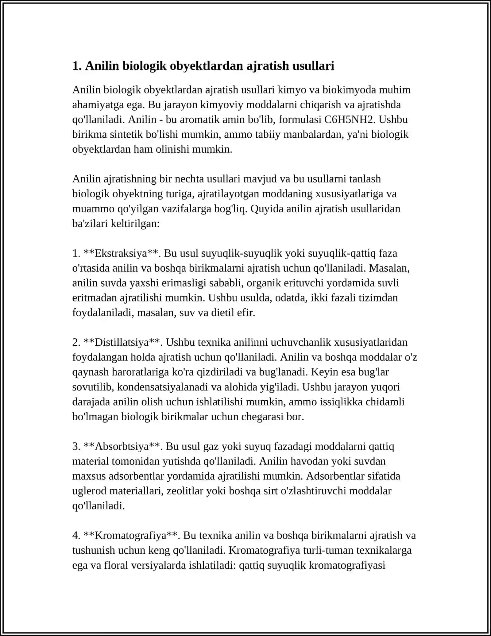 ANILIN BIOLOGIK OBYEKTLARDAN AJRATIB OLISH VA TAHLIL USULLARI 3