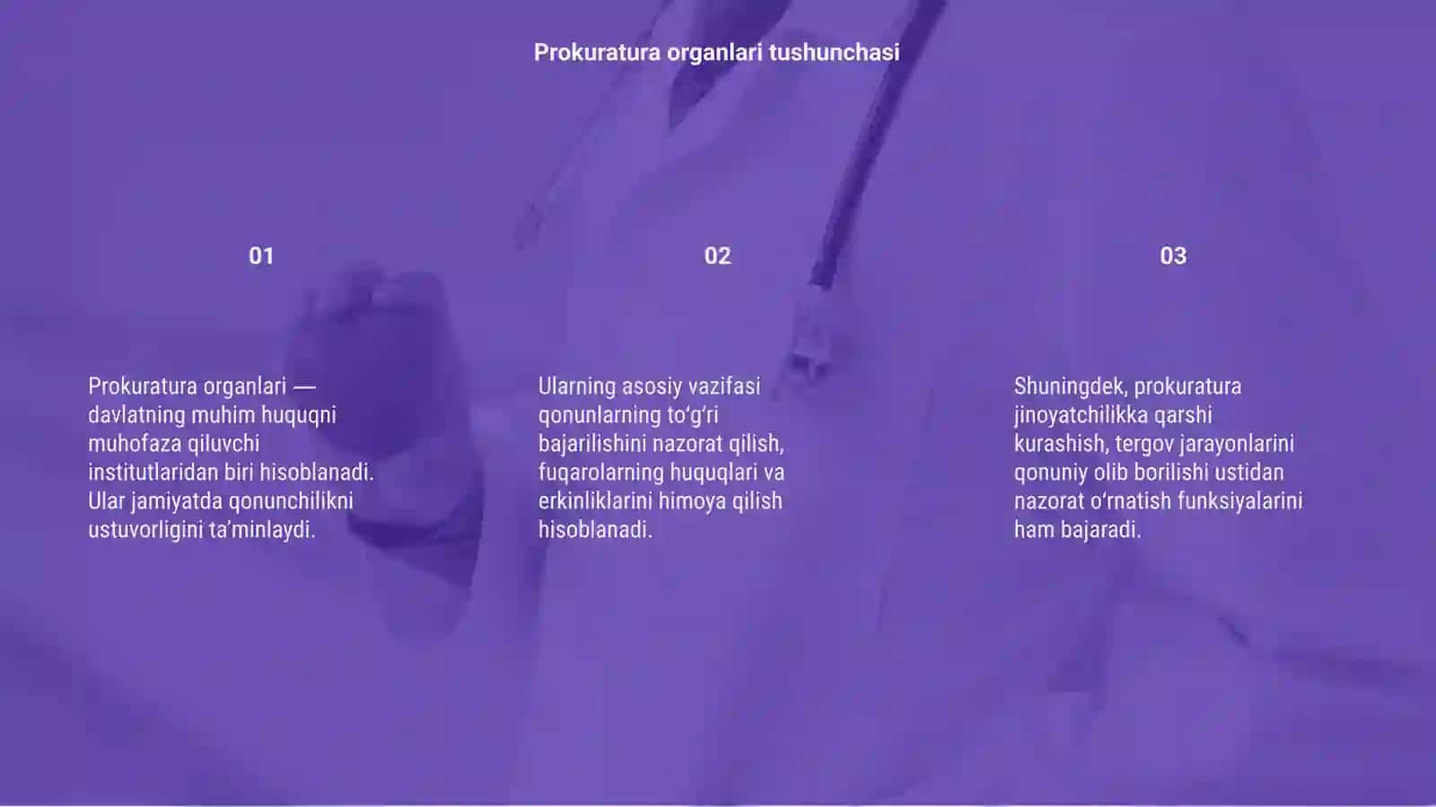 Prokratura organlarining asosiy vazifalari 3
