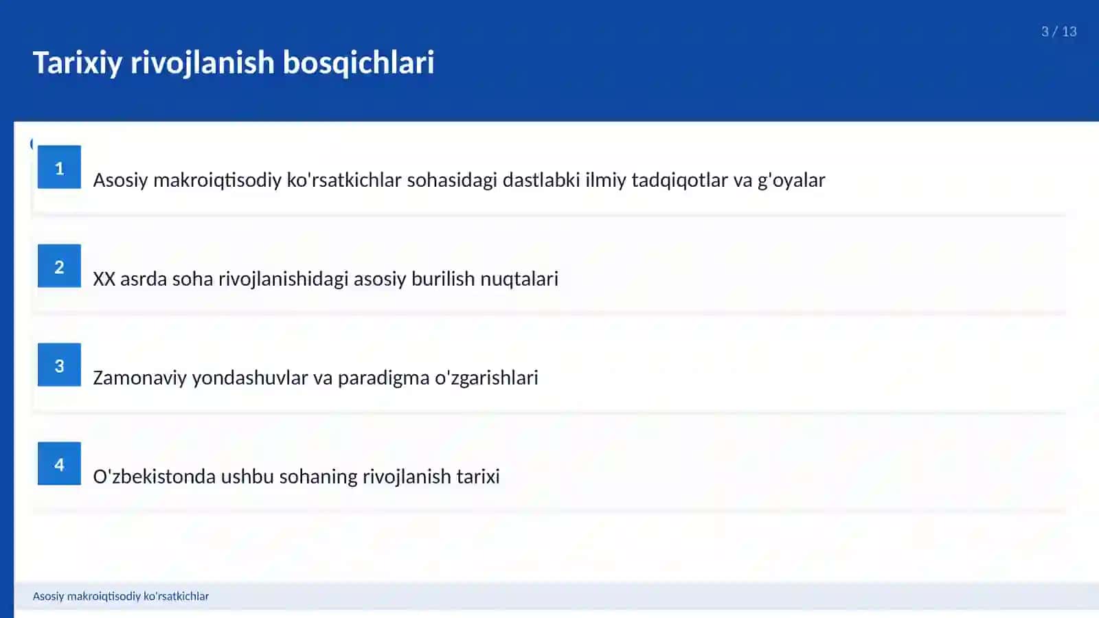 Asosiy makroiqtisodiy ko'rsatkichlar 3