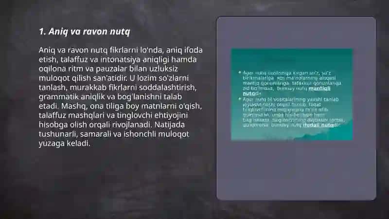 Nutq madaniyati sifatlari 3