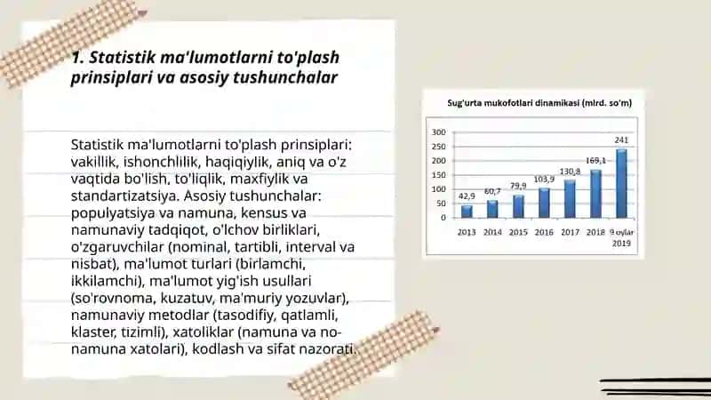 Statistik ma'lumotlarni to'plash nazariyasi va amaliyoti 3